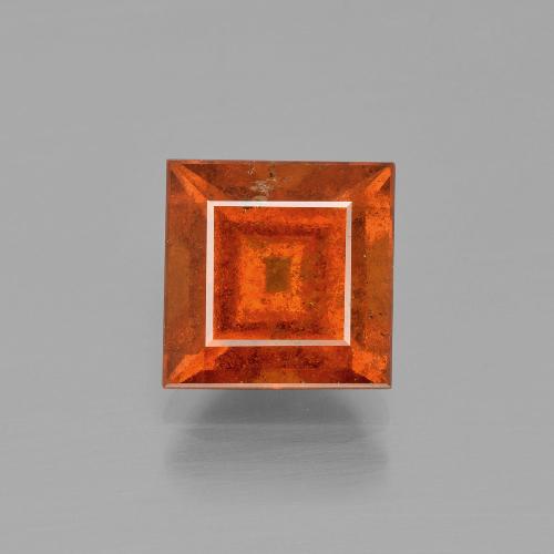 granate hessonita Naranja medio natural de 3.04 ct, Cuadrado, VS-SI