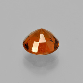 Granate hessonita naranja natural de 1,57 ct, corte redondo, VS-SI