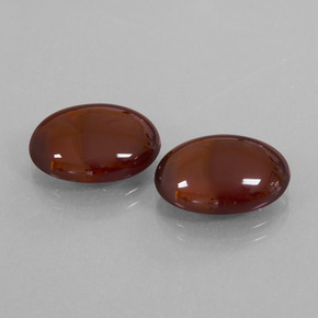 Gemas de granate hessonita marrón natural de 15,87 ct, corte óvalo, translúcido
