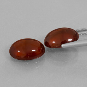 Gemas de granate hessonita Naranja natural de 6.21 ct, Corte Óvalo, Translúcido