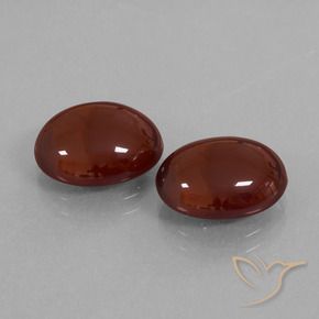 Gemas de granate hessonita Marrón nuez natural de 12.30 ct, Ovalada, Translúcido