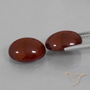 Gemas de granate hessonita Marrón nuez natural de 12.30 ct, Ovalada, Translúcido