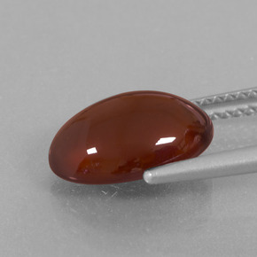 Granate hessonita marrón natural de 4,40 ct, corte óvalo, translúcido