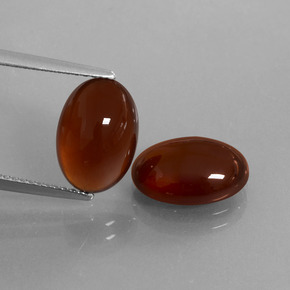Gemas de granate hessonita marrón natural de 8,36 ct, corte óvalo, translúcido