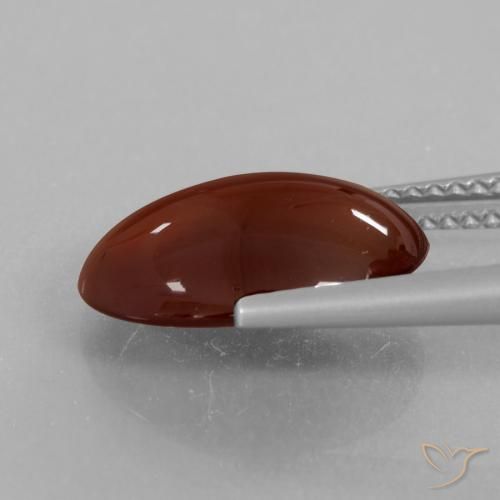 granate hessonita Marrón cálido natural de 5.21 ct, Ovalada, Translúcido