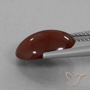 Granate hessonita marrón natural de 5,12 ct, corte óvalo, translúcido