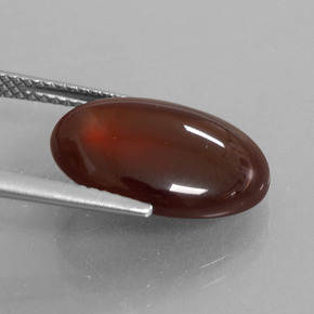Granate hessonita naranja natural de 9,81 ct, corte óvalo, translúcido