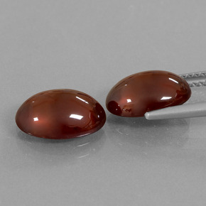 Gemas de granate hessonita naranja natural de  ct, corte óvalo, translúcido