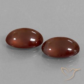 Gemas de granate hessonita Rojo rosado oscuro natural de 8.49 ct, Ovalada, Translúcido