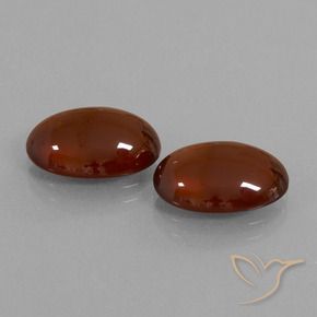 Gemas de granate hessonita Marrón cálido natural de 10.68 ct, Ovalada, Translúcido