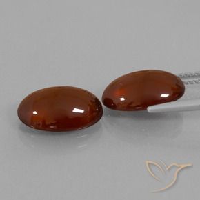 Gemas de granate hessonita Marrón cálido natural de 10.68 ct, Ovalada, Translúcido