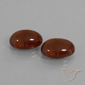 Gemas de granate hessonita Marrón nuez natural de 10.47 ct, Ovalada, Translúcido