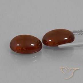 Gemas de granate hessonita Marrón nuez natural de 10.47 ct, Ovalada, Translúcido