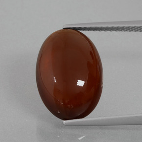 Granate hessonita naranja natural de 8,38 ct, corte óvalo, translúcido