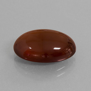 Granate hessonita naranja natural de 8,38 ct, corte óvalo, translúcido