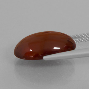 Granate hessonita naranja natural de 8,38 ct, corte óvalo, translúcido