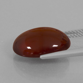 Granate hessonita naranja natural de 9,76 ct, corte óvalo, translúcido