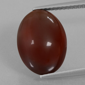 Granate hessonita naranja natural de 8,64 ct, corte óvalo, translúcido