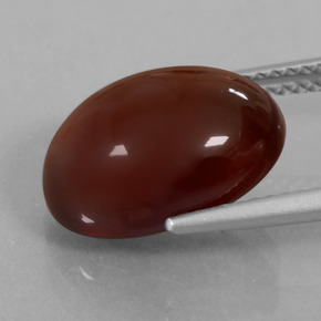 Granate hessonita naranja natural de 8,64 ct, corte óvalo, translúcido