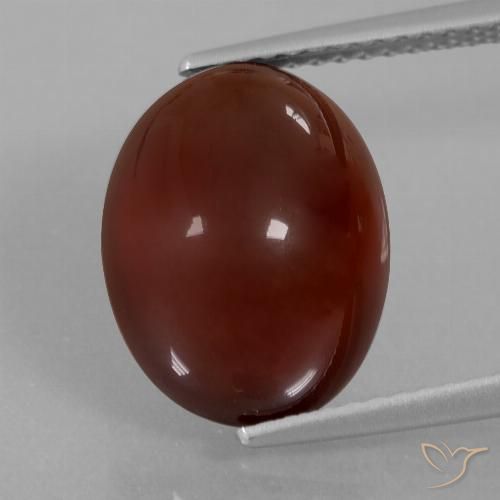8.34ct Natural Marrón nuez Granate Hessonita, Ovalada, Translúcido