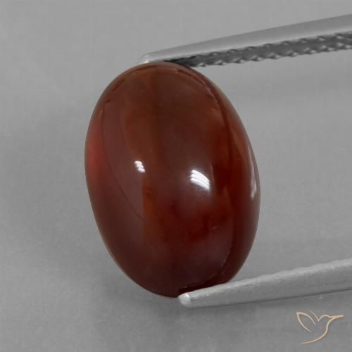 5.80ct Natural Marrón nuez Granate Hessonita, Ovalada, Translúcido