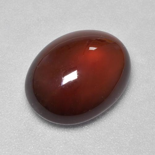 Granate hessonita naranja natural de 6,41 ct, corte óvalo, translúcido