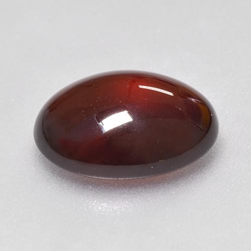 Granate hessonita naranja natural de 6,41 ct, corte óvalo, translúcido