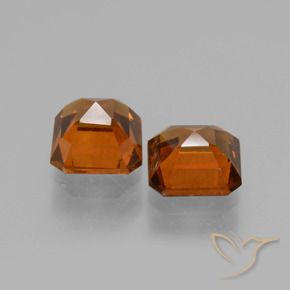 Gemas de granate hessonita Naranja oscuro natural de 2.36 ct, Corte Octágono / Esmeralda, VS