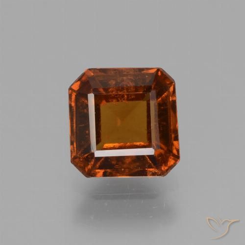 1.94ct Natural Naranja oscuro granate hessonita, corte esmeralda, VS