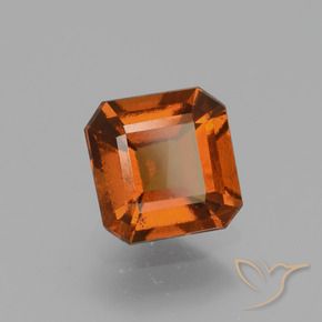 granate hessonita Naranja oscuro natural de 1.78 ct, Corte Octágono / Esmeralda, VS