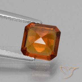 granate hessonita Naranja oscuro natural de 1.78 ct, Corte Octágono / Esmeralda, VS