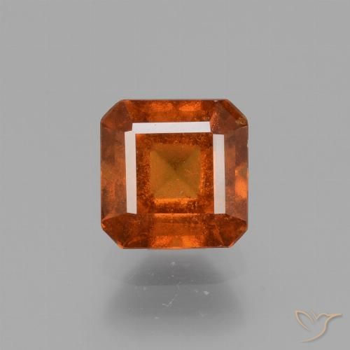 1.81ct Natural Naranja medio granate hessonita, corte esmeralda, VS