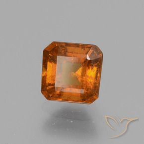 granate hessonita Naranja oscuro medio natural de 1.80 ct, Corte Octágono / Esmeralda, VS-SI