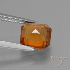 granate hessonita Naranja oscuro medio natural de 1.71 ct, Corte Octágono / Esmeralda, VS