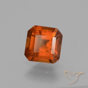 granate hessonita Naranja fuego natural de 1.48 ct, Corte Octágono / Esmeralda, VS-SI