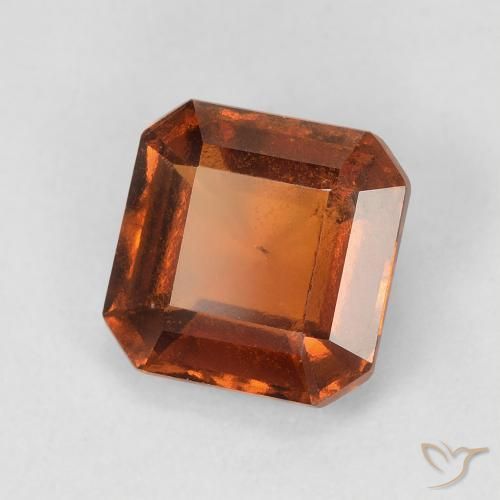 granate hessonita Naranja oscuro natural de 1.86 ct, Corte Octágono / Esmeralda, VS