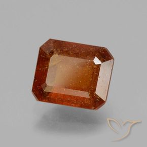 granate hessonita Naranja oscuro natural de 2.61 ct, Corte Octágono / Esmeralda, VS-SI