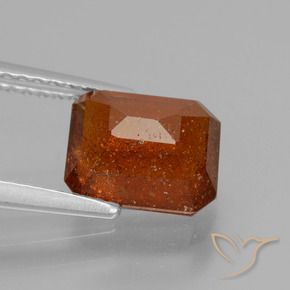granate hessonita Naranja oscuro natural de 2.61 ct, Corte Octágono / Esmeralda, VS-SI