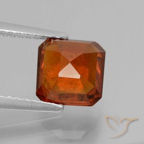 granate hessonita Naranja medio natural de 2.57 ct, Corte Octágono / Esmeralda, VS-SI