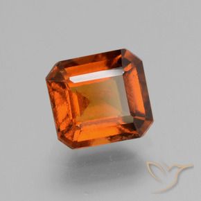 granate hessonita Naranja oscuro natural de 2.28 ct, Corte Octágono / Esmeralda, VS-SI