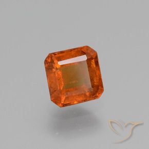 granate hessonita Naranja medio natural de 1.28 ct, Corte Octágono / Esmeralda, VS-SI