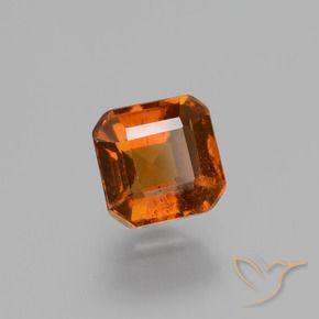 granate hessonita Naranja oscuro natural de 1.56 ct, Corte Octágono / Esmeralda, VS
