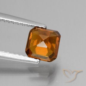 granate hessonita Naranja oscuro natural de 1.56 ct, Corte Octágono / Esmeralda, VS