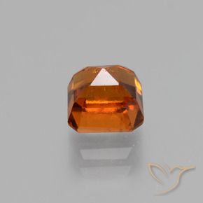 granate hessonita Naranja oscuro natural de 1.58 ct, Corte Octágono / Esmeralda, VS-SI