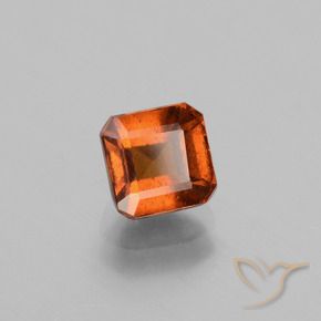 granate hessonita Naranja oscuro natural de 1.49 ct, Corte Octágono / Esmeralda, VS
