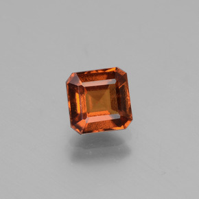 granate hessonita Ámbar naranja natural de 1.15 ct, corte esmeralda, VS