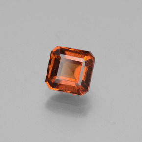 granate hessonita Ámbar naranja natural de 1.15 ct, corte esmeralda, VS