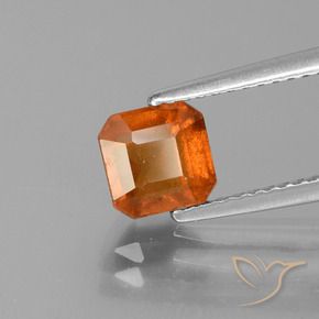 granate hessonita Naranja fuego natural de 1.69 ct, Corte Octágono / Esmeralda, VS-SI