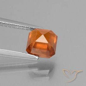 granate hessonita Naranja fuego natural de 1.69 ct, Corte Octágono / Esmeralda, VS-SI