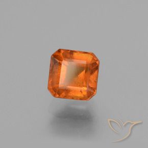 granate hessonita Naranja oscuro natural de 1.67 ct, Corte Octágono / Esmeralda, VS-SI